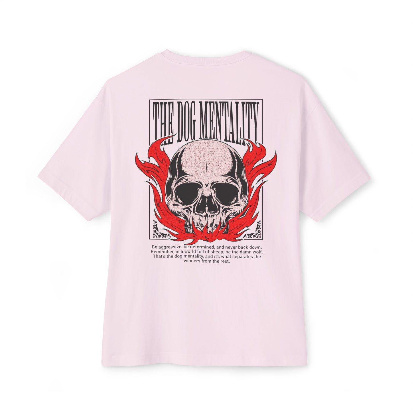 SKULL AND FLAME OVERSIZED TEE